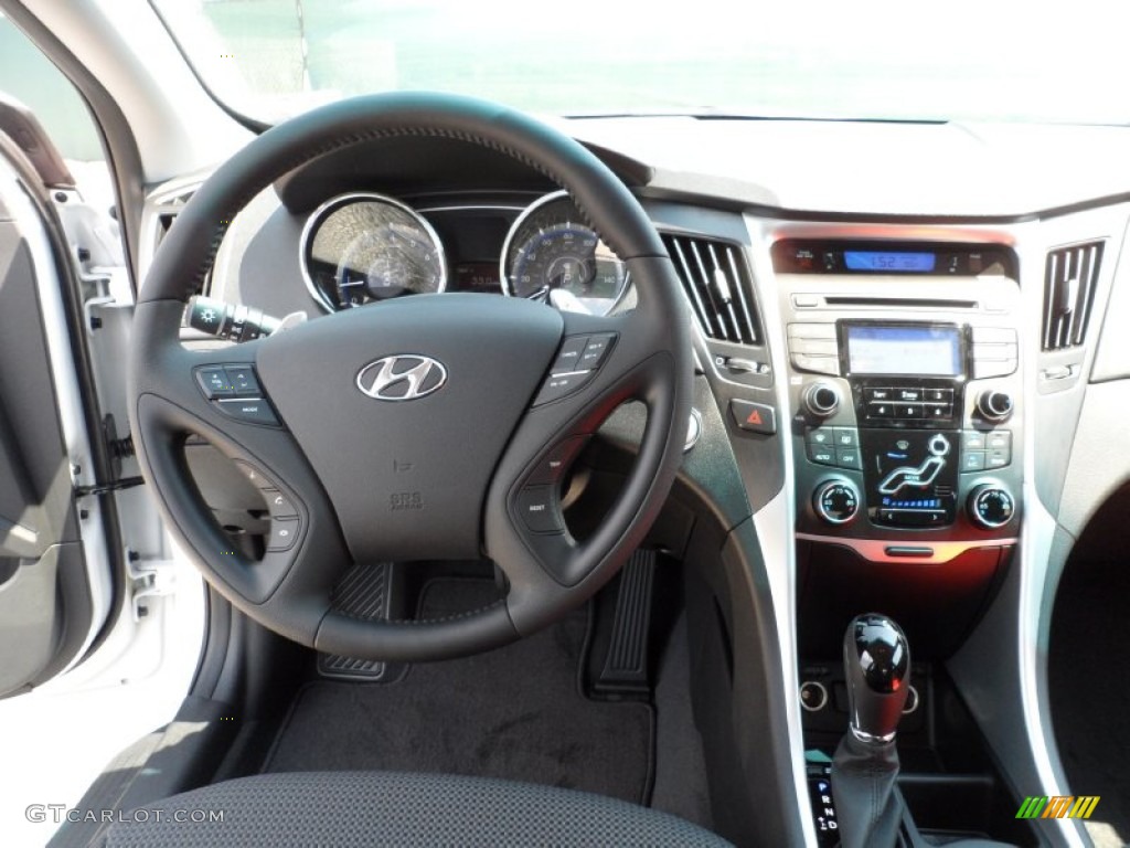 2012 Hyundai Sonata SE 2.0T Black Dashboard Photo #54147197