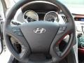 Black 2012 Hyundai Sonata SE 2.0T Steering Wheel
