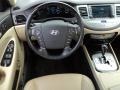 2010 Hyundai Genesis Cashmere Interior Steering Wheel Photo