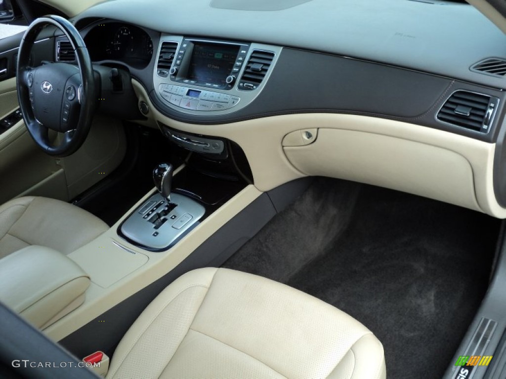 2010 Hyundai Genesis 4.6 Sedan Cashmere Dashboard Photo #54147879