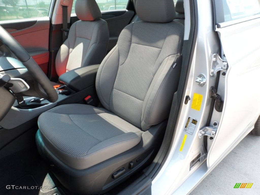 Gray Interior 2012 Hyundai Sonata SE Photo #54148119