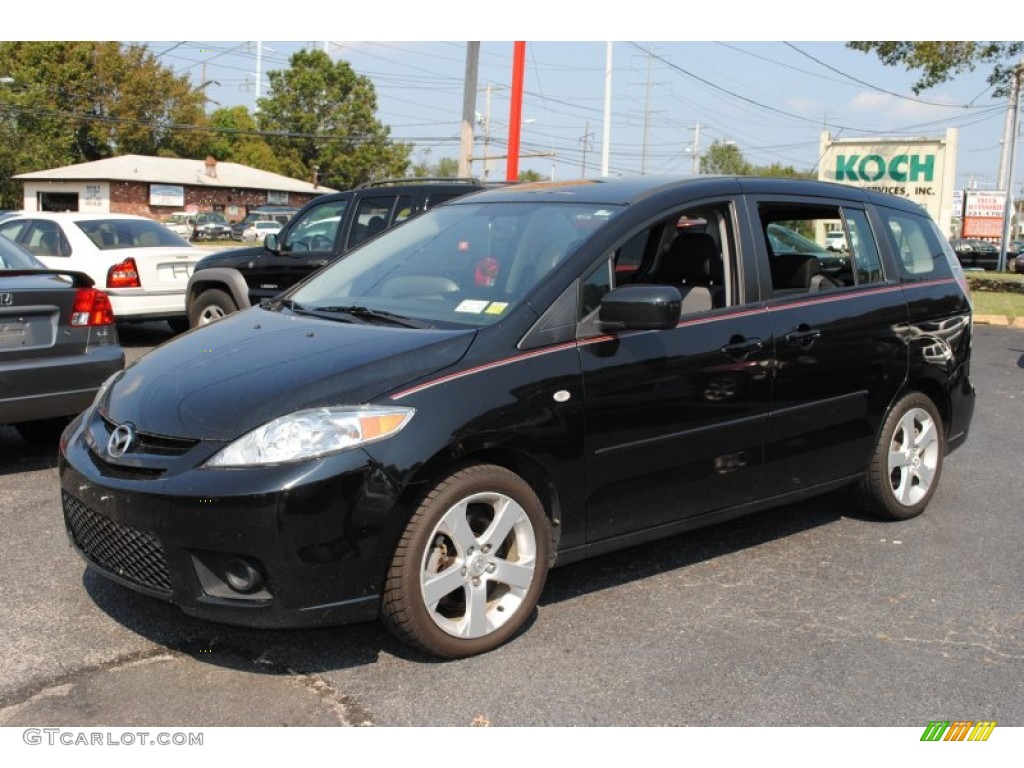 2007 MAZDA5 Sport - Brilliant Black / Black photo #1