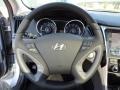 Gray 2012 Hyundai Sonata Limited Steering Wheel