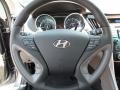Gray 2012 Hyundai Sonata Limited 2.0T Steering Wheel