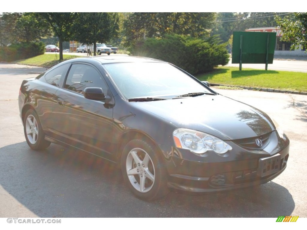 2002 RSX Type S Sports Coupe - Nighthawk Black Pearl / Ebony Black photo #7