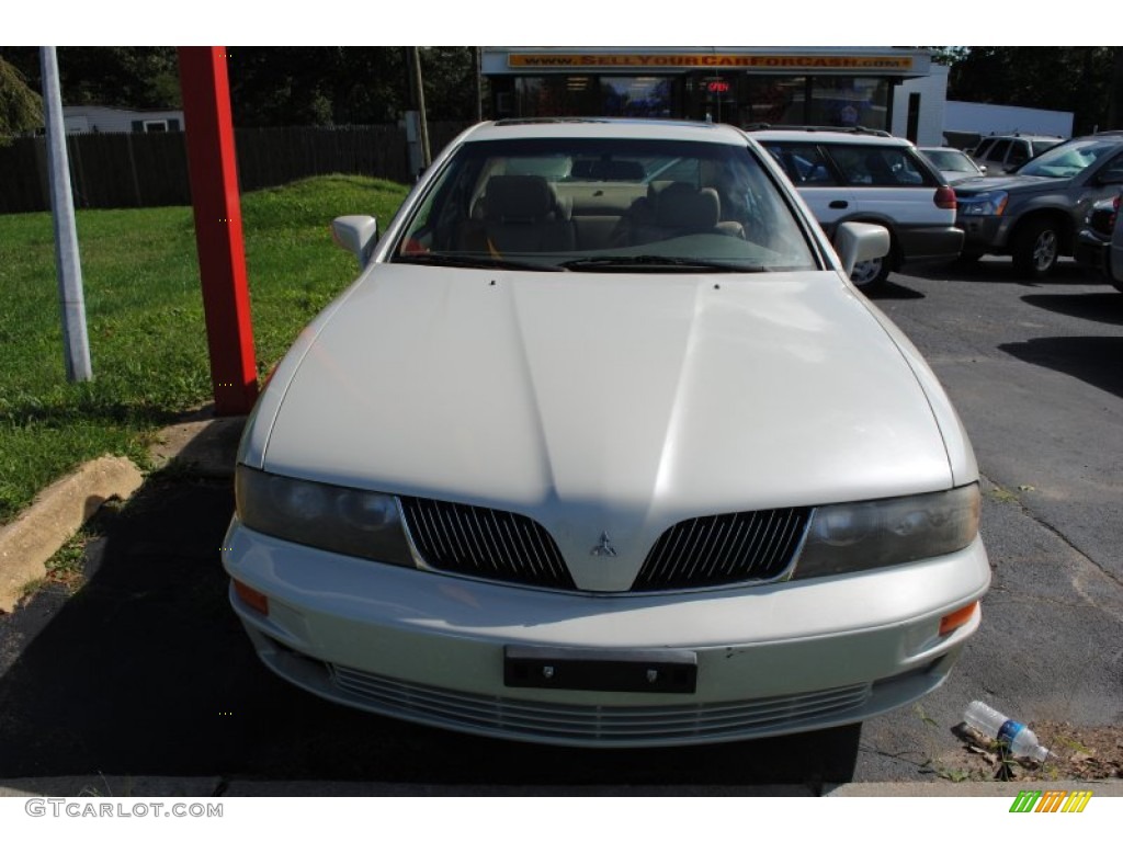 2002 Diamante LS - Platinum White Pearl / Brown/Tan photo #2