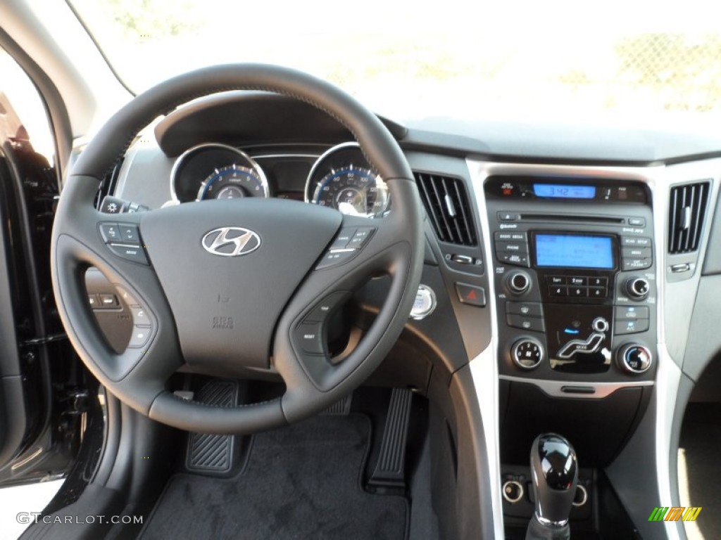 2012 Hyundai Sonata SE Black Dashboard Photo #54149784