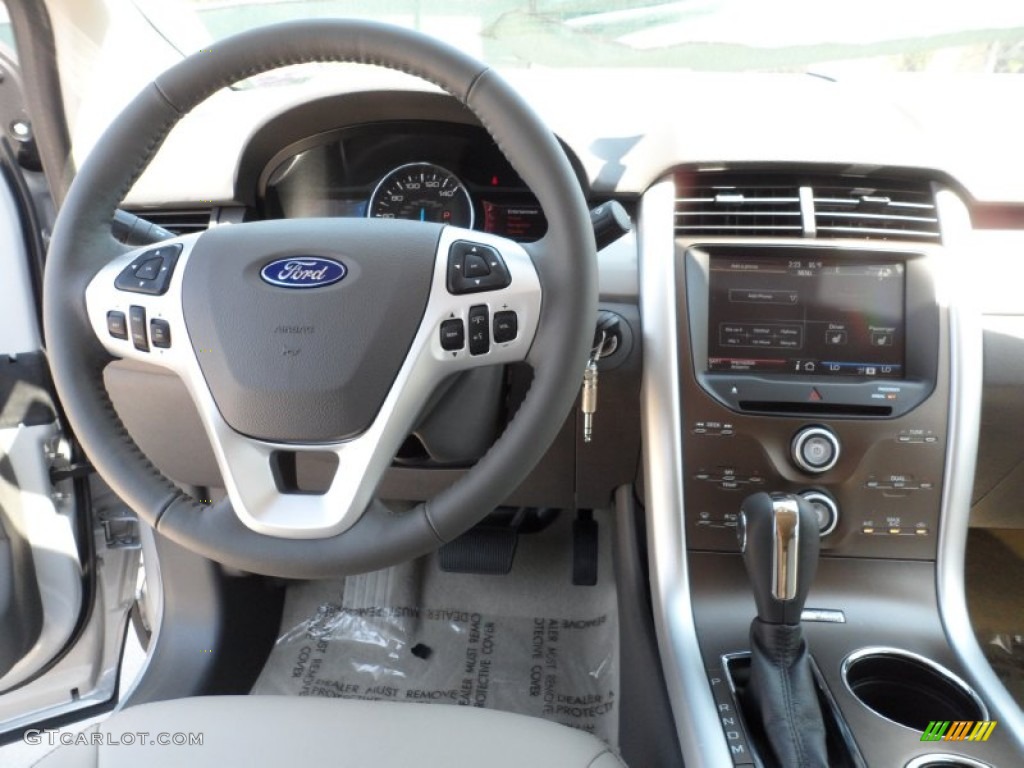 2012 Ford Edge SEL Medium Light Stone Dashboard Photo #54150363