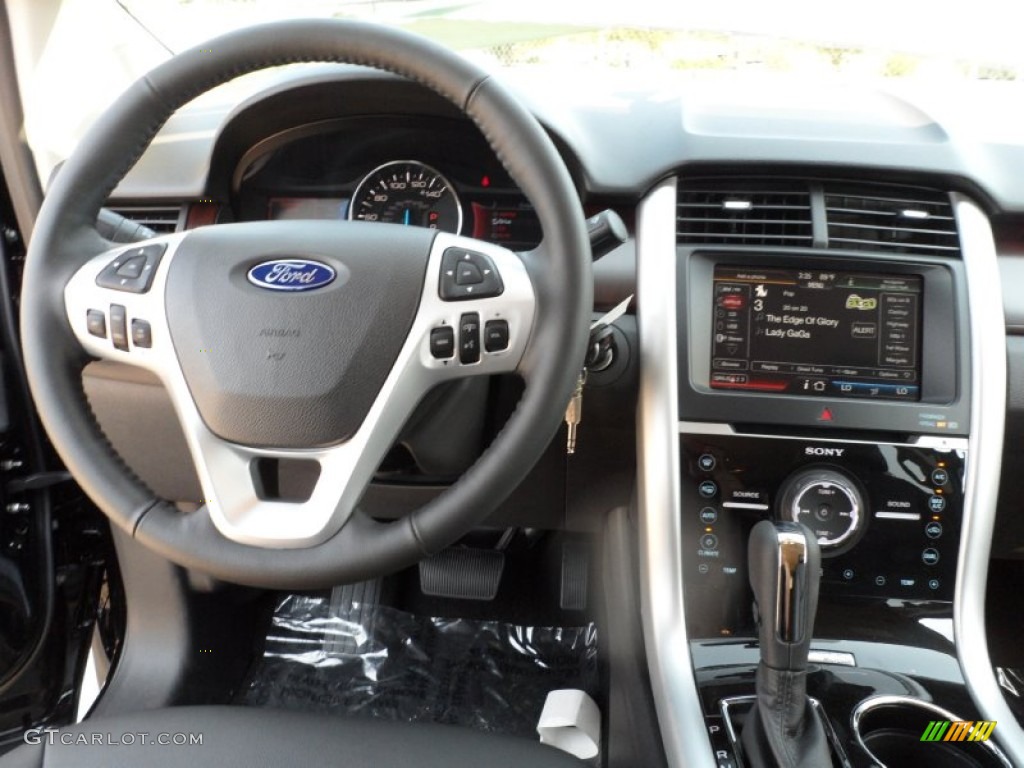 2012 Ford Edge Limited EcoBoost Charcoal Black Dashboard Photo #54151032