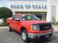 2008 Fire Red GMC Sierra 1500 SLT Crew Cab 4x4  photo #1