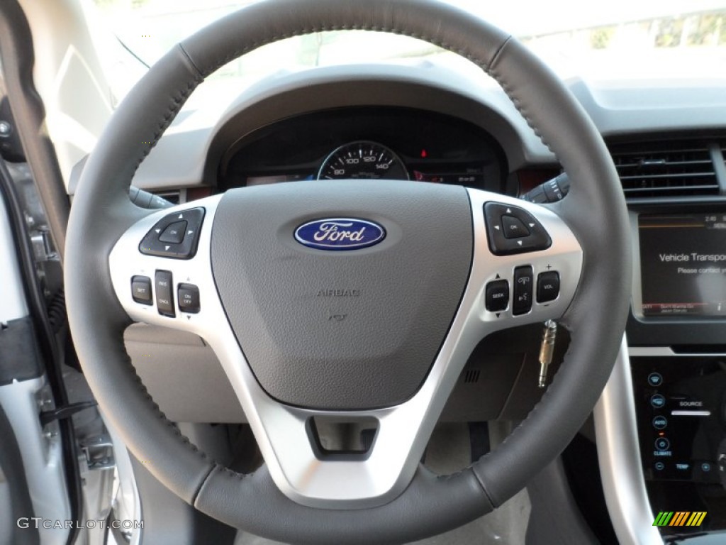 2012 Ford Edge Limited Medium Light Stone Steering Wheel Photo #54151383