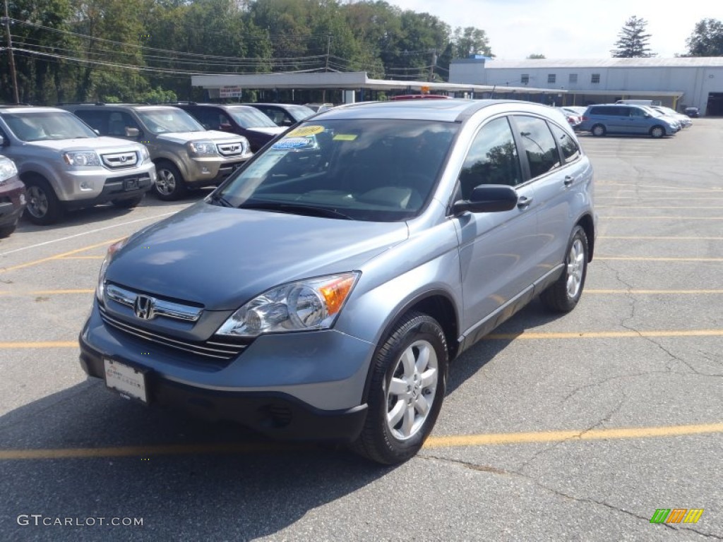 2009 CR-V EX 4WD - Glacier Blue Metallic / Gray photo #24