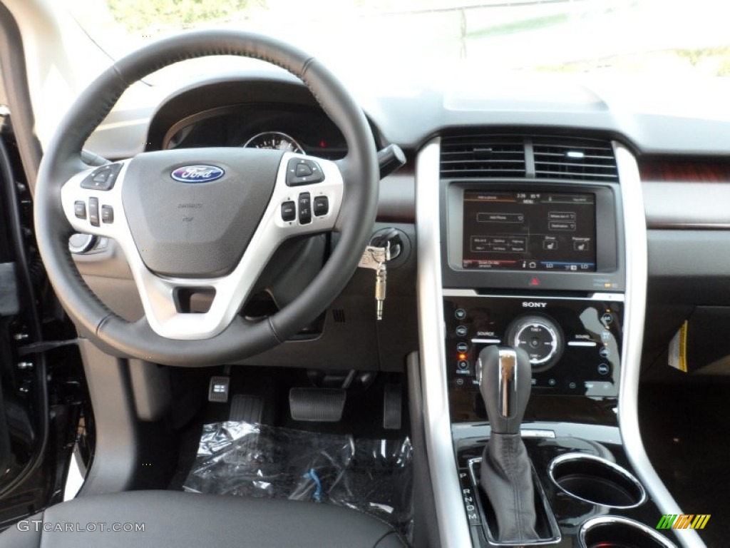 2012 Ford Edge Limited Charcoal Black Dashboard Photo #54151662