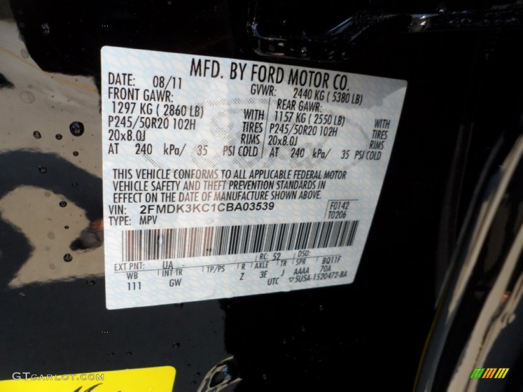 2012 Edge Color Code UA for Black Photo #54151746