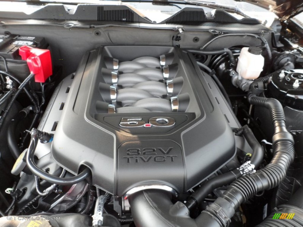 2012 Ford Mustang GT Coupe 5.0 Liter DOHC 32-Valve Ti-VCT V8 Engine Photo #54152242