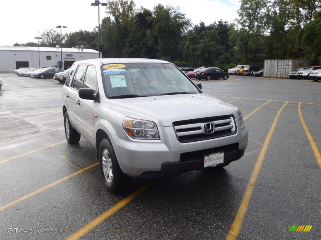 2007 Pilot LX 4WD - Billet Silver Metallic / Gray photo #1