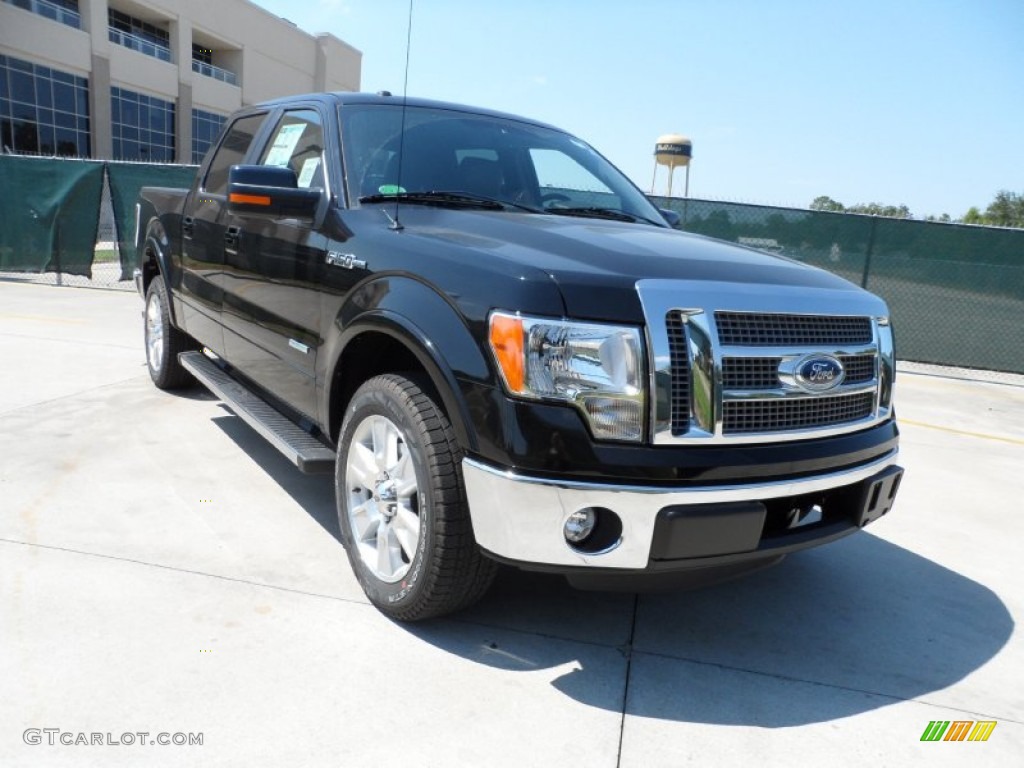 2011 F150 Lariat SuperCrew - Ebony Black / Black photo #1