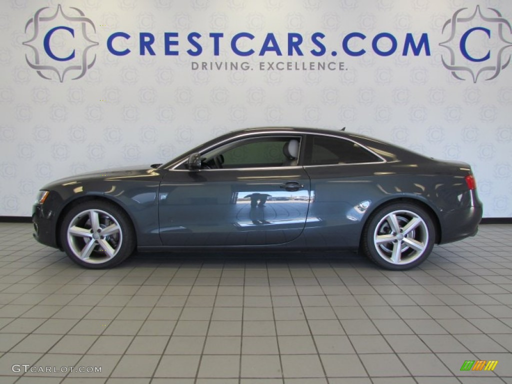 2009 A5 3.2 quattro Coupe - Meteor Grey Pearl / Pale Grey photo #1