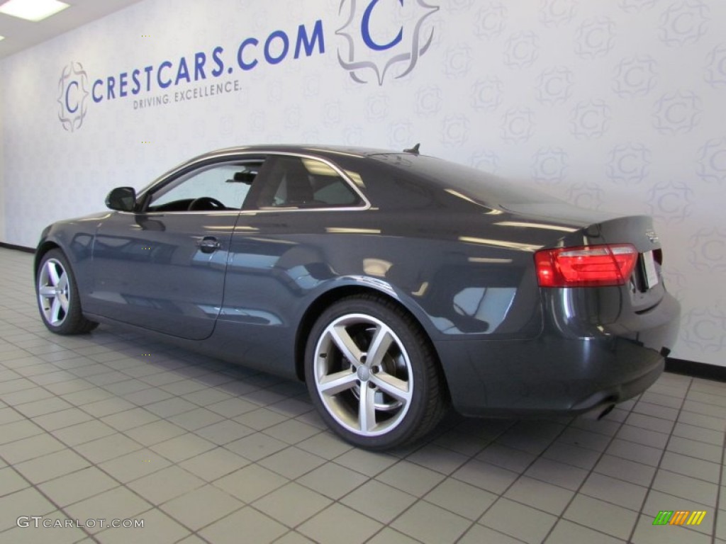 2009 A5 3.2 quattro Coupe - Meteor Grey Pearl / Pale Grey photo #2