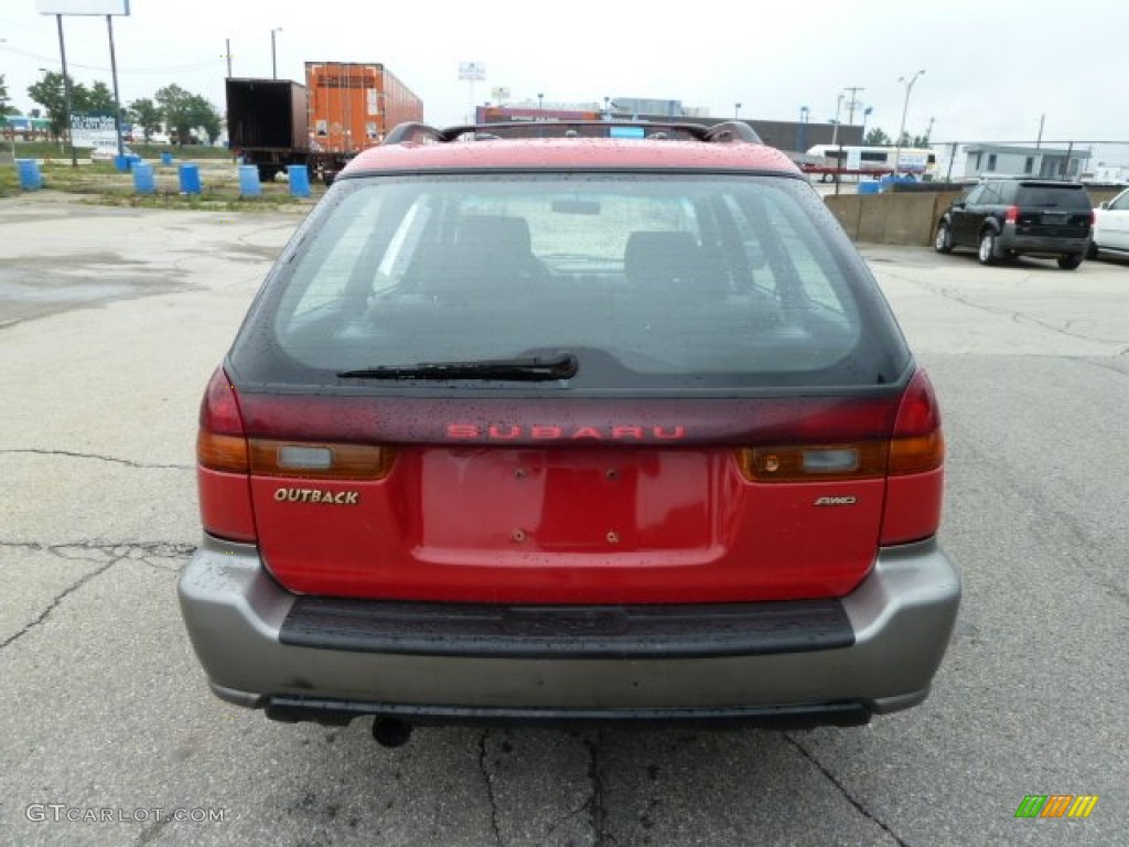 1999 Legacy Outback Wagon - Rio Red / Gray photo #4