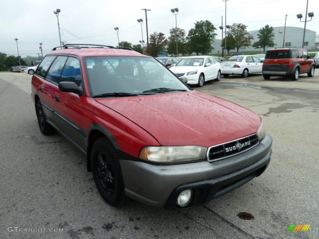 1999 Legacy Outback Wagon - Rio Red / Gray photo #7