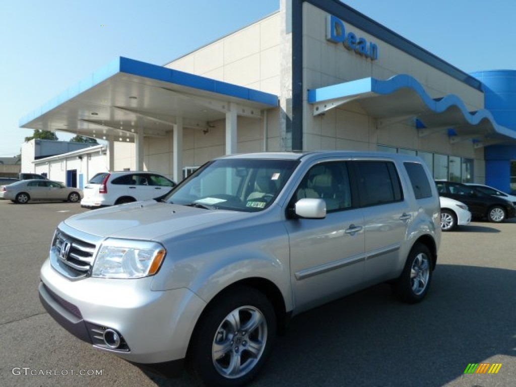 2012 Pilot EX-L 4WD - Alabaster Silver Metallic / Gray photo #1