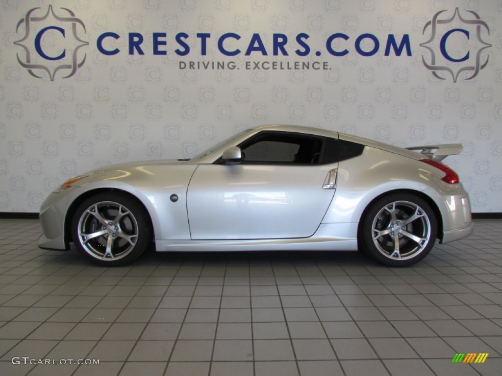 2010 370Z NISMO Coupe - Brilliant Silver / NISMO Black/Red Cloth photo #1