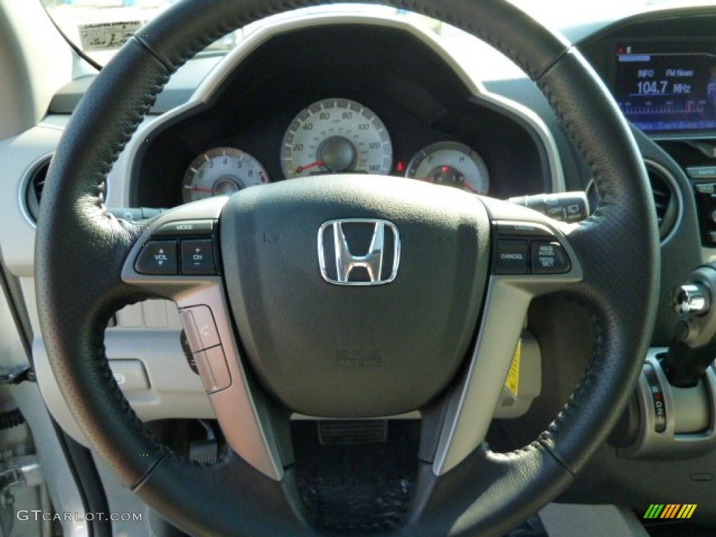 2012 Honda Pilot EX-L 4WD Gray Steering Wheel Photo #54156903