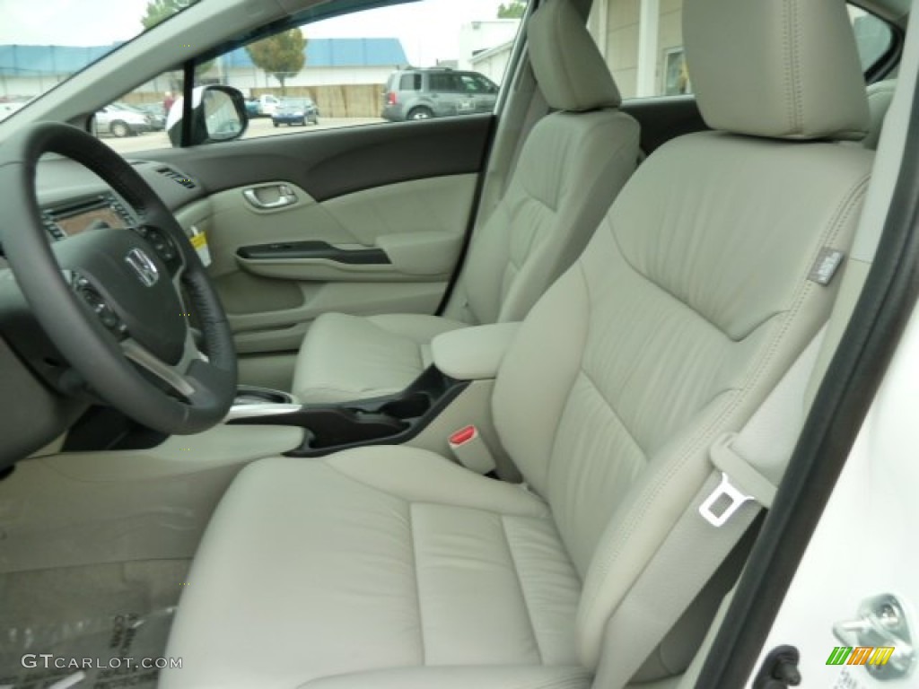 Stone Interior 2012 Honda Civic EX-L Sedan Photo #54157020