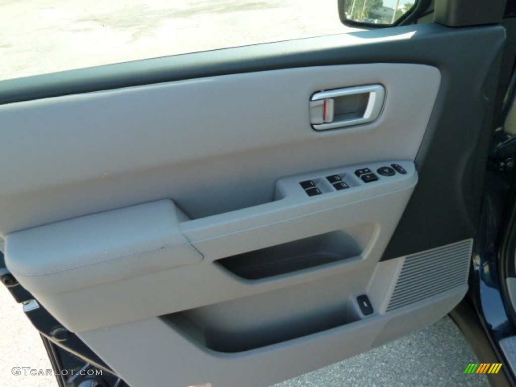 2012 Honda Pilot EX-L 4WD Gray Door Panel Photo #54157221