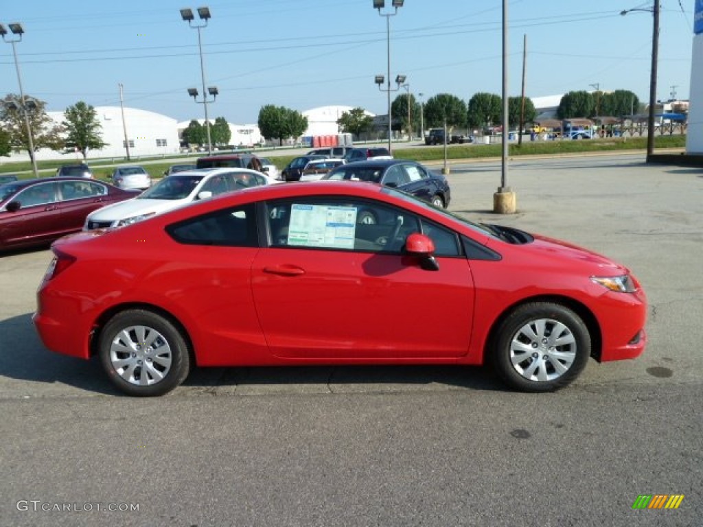 Rallye Red 2012 Honda Civic LX Coupe Exterior Photo #54157488