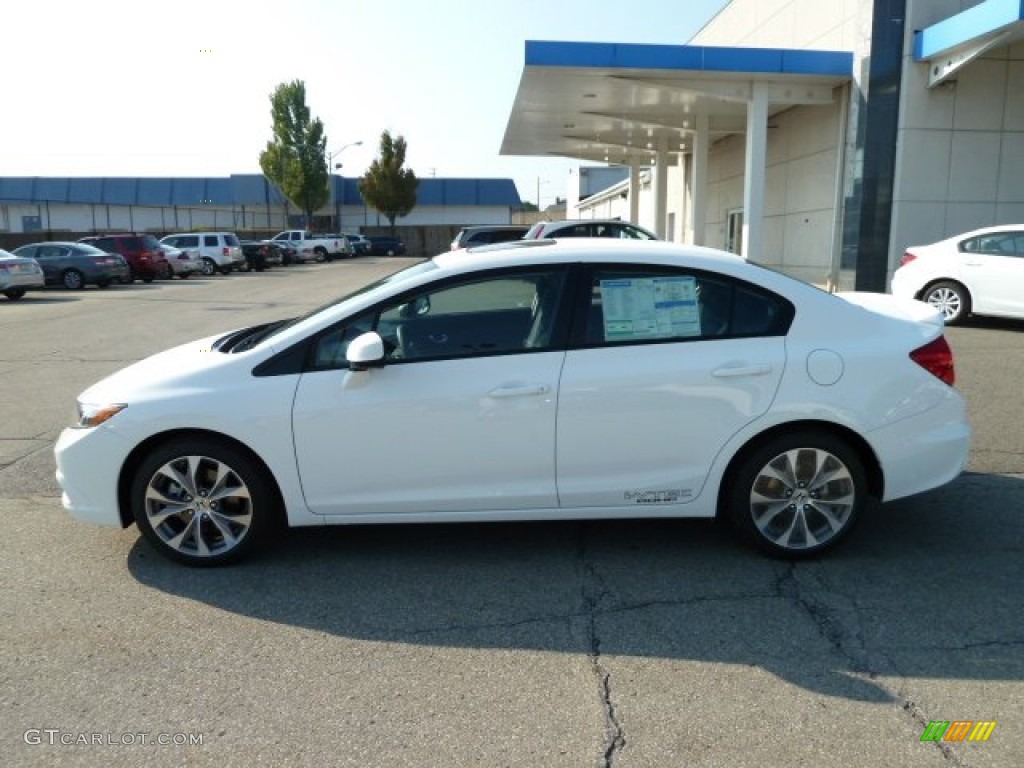 Taffeta White 2012 Honda Civic Si Sedan Exterior Photo #54157617