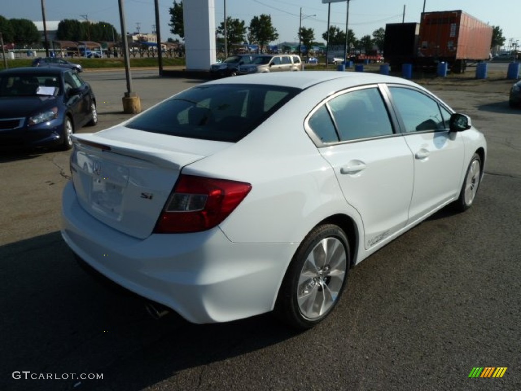 Taffeta White 2012 Honda Civic Si Sedan Exterior Photo #54157641