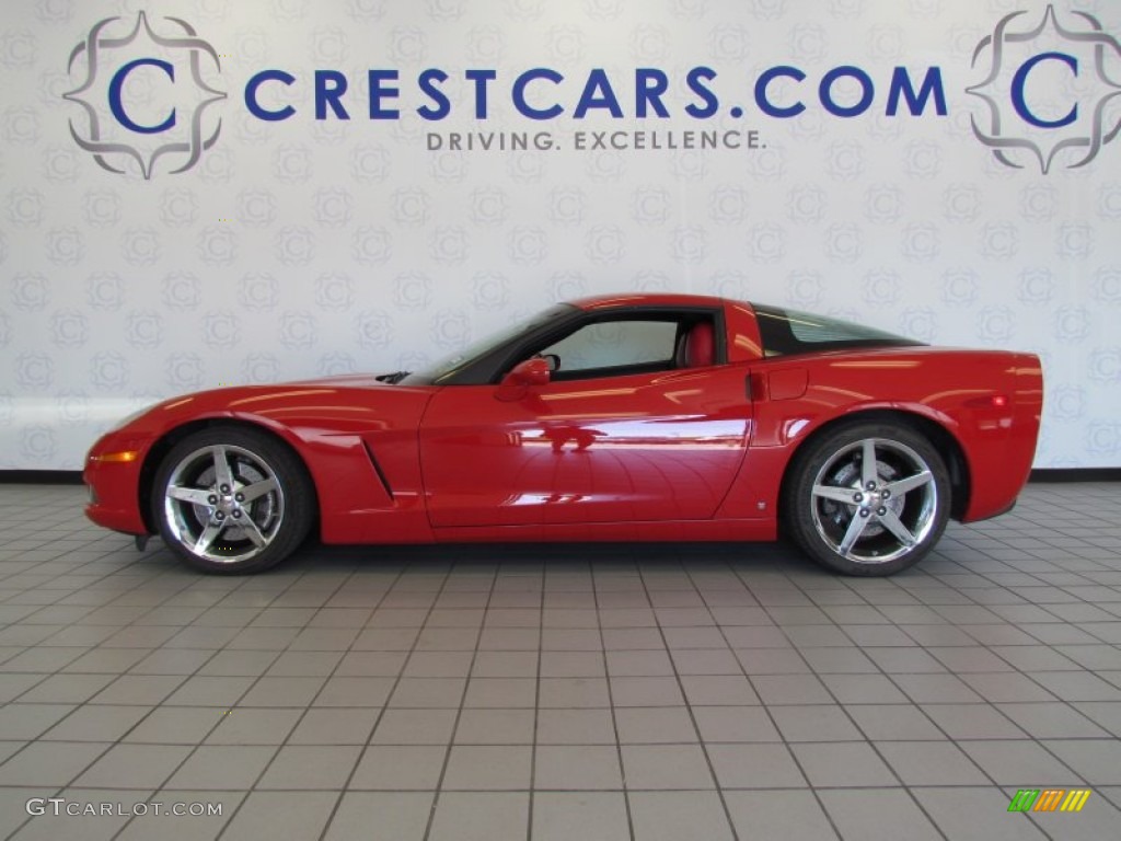 2008 Corvette Coupe - Victory Red / Ebony photo #1