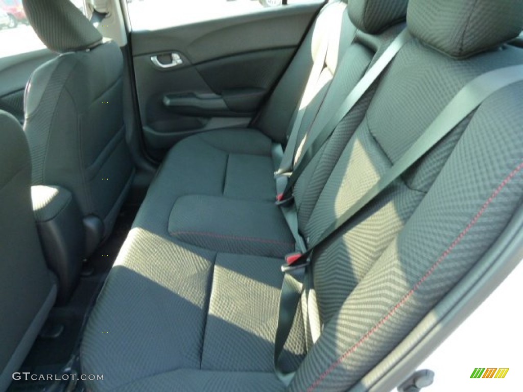 Black Interior 2012 Honda Civic Si Sedan Photo #54157698