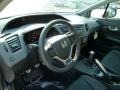 Black 2012 Honda Civic Si Sedan Interior Color