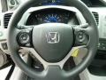 Gray 2012 Honda Civic EX Sedan Steering Wheel