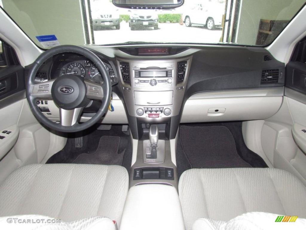 2011 Outback 2.5i Premium Wagon - Crystal Black Silica / Warm Ivory photo #13