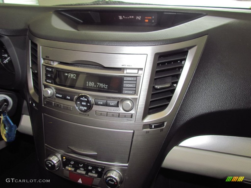 2011 Outback 2.5i Premium Wagon - Crystal Black Silica / Warm Ivory photo #16