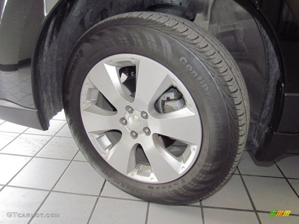 2011 Outback 2.5i Premium Wagon - Crystal Black Silica / Warm Ivory photo #20