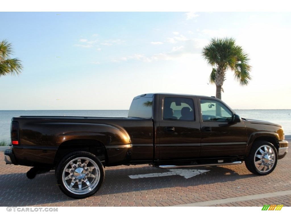 Custom Bronze 2005 Chevrolet Silverado 3500 LT Crew Cab 4x4 Dually Exterior Photo #54158820
