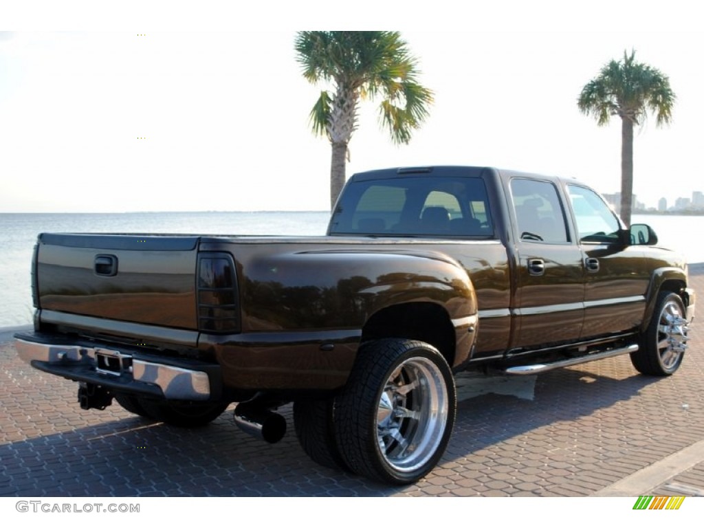 Custom Bronze 2005 Chevrolet Silverado 3500 LT Crew Cab 4x4 Dually Exterior Photo #54158829