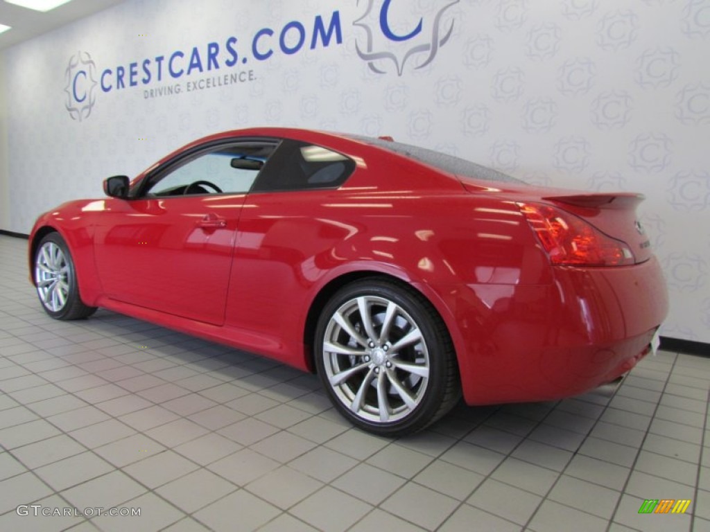 2008 G 37 S Sport Coupe - Vibrant Red / Stone photo #2