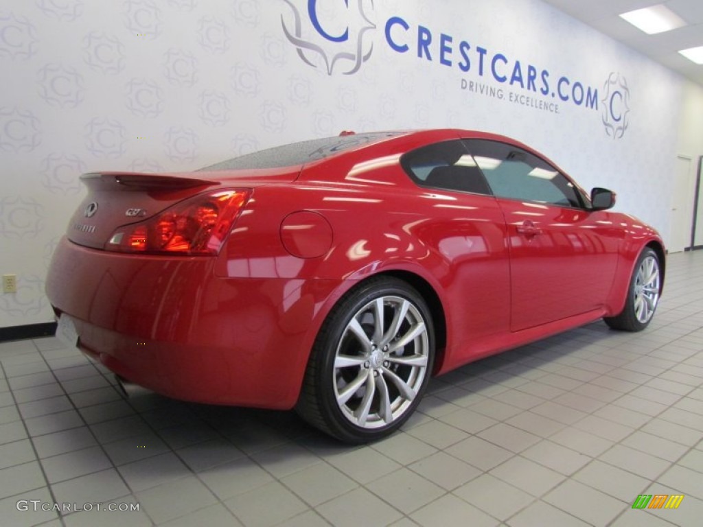 2008 G 37 S Sport Coupe - Vibrant Red / Stone photo #3