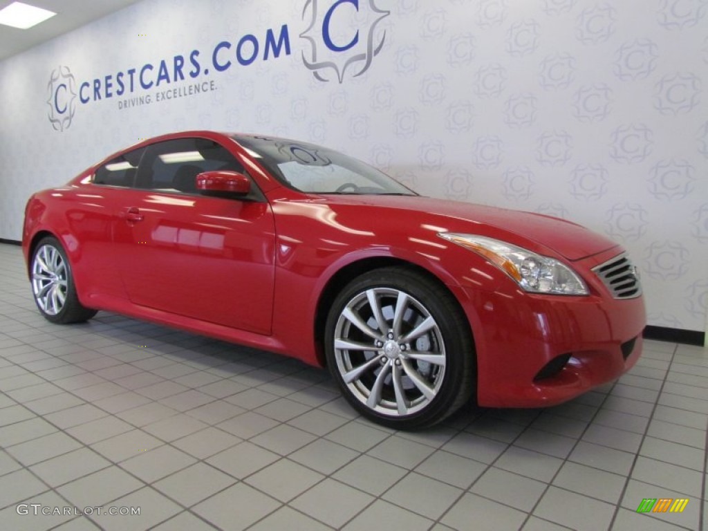 2008 G 37 S Sport Coupe - Vibrant Red / Stone photo #5