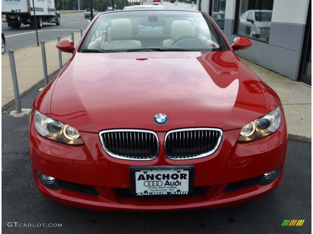 2007 3 Series 328i Convertible - Crimson Red / Cream Beige photo #3