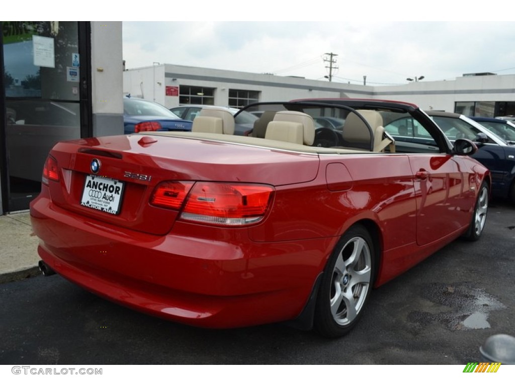2007 3 Series 328i Convertible - Crimson Red / Cream Beige photo #6