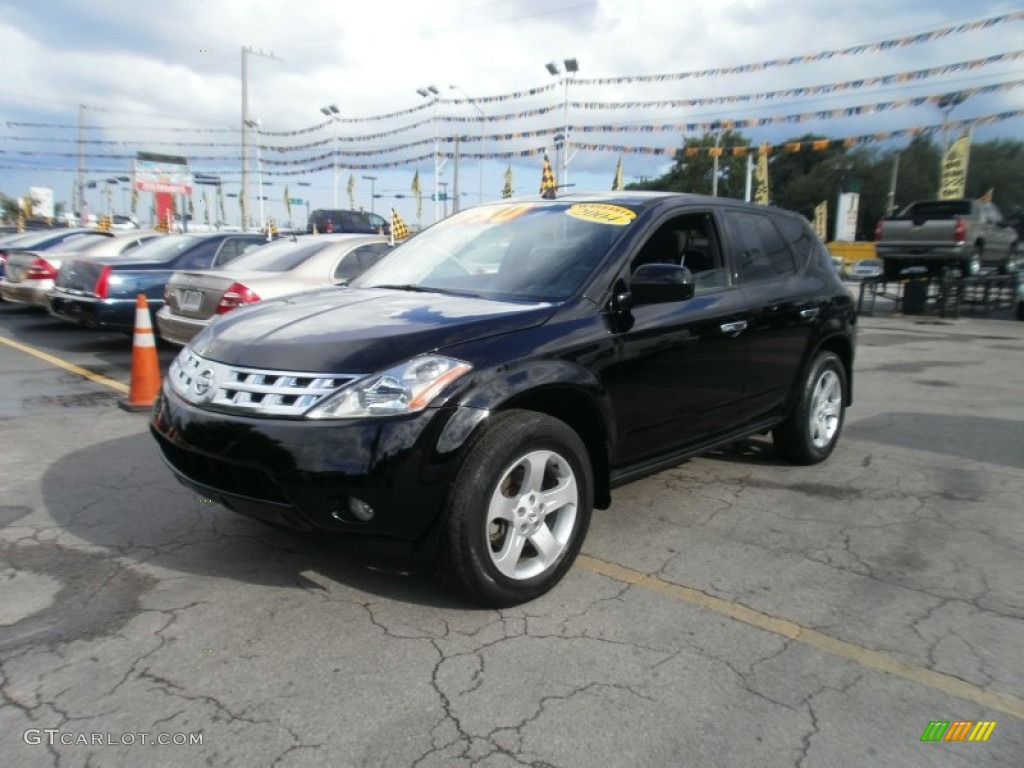 2004 Murano SL - Super Black / Charcoal photo #3