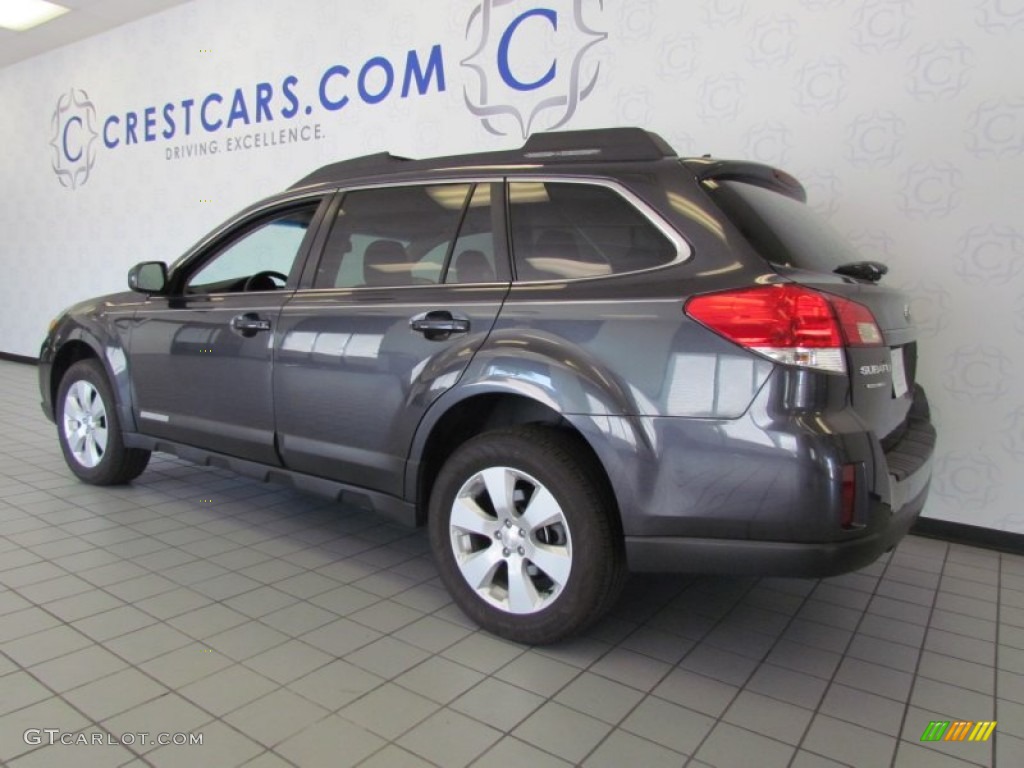 2011 Outback 2.5i Limited Wagon - Graphite Gray Metallic / Off Black photo #2