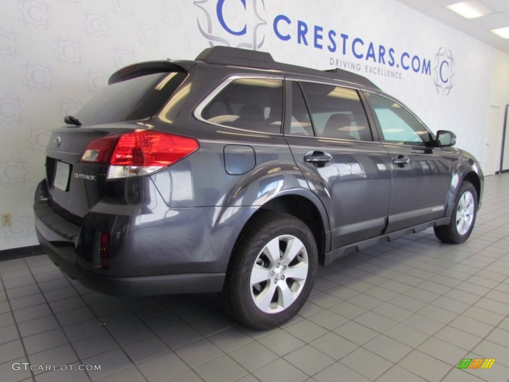 2011 Outback 2.5i Limited Wagon - Graphite Gray Metallic / Off Black photo #3